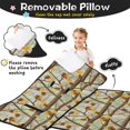 thumbnail image 1 of Camo and Tree Brown Pattern Teens Toddler Nap Mat with Pillow, Sleeping Mat Bag for Preschool Daycare 59"x22", 1 of 1
