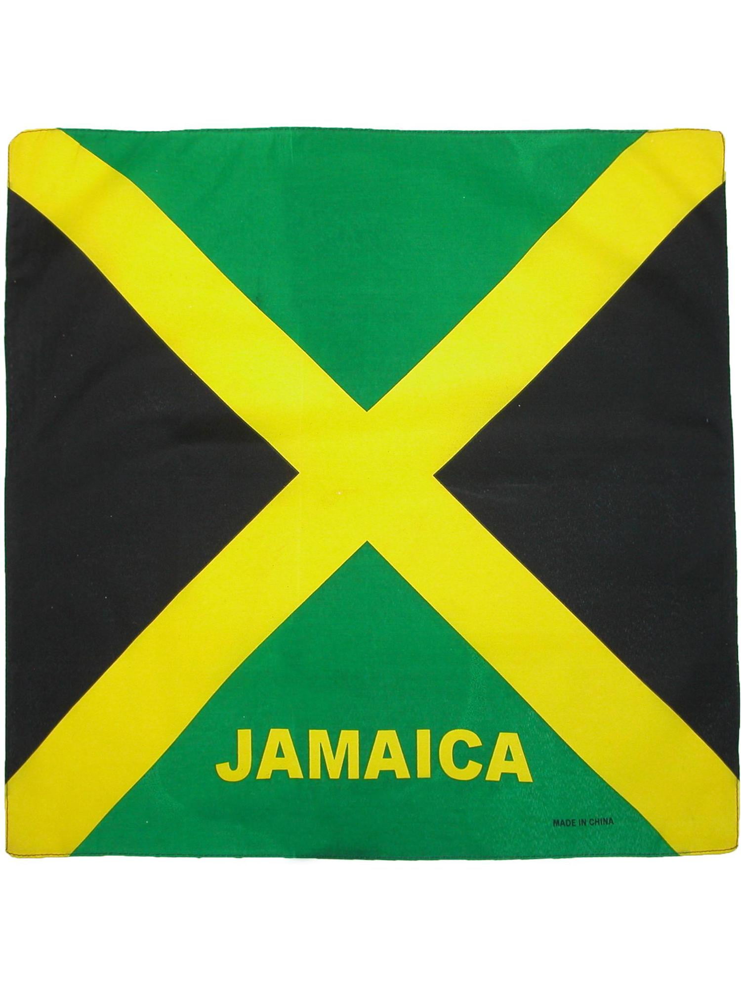 CTM Cotton Jamaican Flag Bandana 