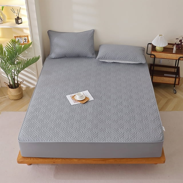 Waterproof Mattress Protector Piece Thickened Cotton Mattress Cover Fall Winter Bedspread Bed Sheet