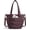 Crimson Purple, variant on Lunch Bag Women Small Insulated Tote with Lunch Compartment Quilted Lightweight Puffy Tote Bag for Work, Travel, Outdoor, Camel