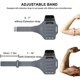 thumbnail image 5 of Funda para teléfono para correr con brazalete para iPhone 11, 12, Pro, Max, XR, XS, 8, 7, 6, Plus,con correa ajustable y bolsillo con cremallera, color negro, 5 of 5