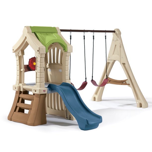 stilte Luipaard Alexander Graham Bell Step2 Play up Toddler Gym Plastic Swing and Kids Outdoor Playground -  Walmart.com