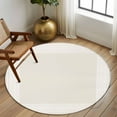 thumbnail image 3 of Cream Greek Key Large Area Rugs for Bedroom Living Room, Soft Non Slip Carpet Bedside Rug, Geometric Greece Ancient Farmhouse Geo Round Floor Cover Kitchen Accent Rug 5' for Dining Room/Office, 3 of 9