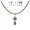 black, gunmetal, bermuda blue AB, variant on Color Choices Austrian Crystal Teardrop 20 Inch Leather Cord Vintage Style Necklace - Bermuda Blue AB