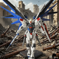 thumbnail image 4 of Gundam Model Big Class HG Assembly Intelligent Toy Mech Handheld Assembly Toy Height of About 15 centimeters（HG Freshman Freedom）, 4 of 5