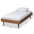 thumbnail image 7 of Bowery Hill Ash Walnut Finished Wood Twin Size Platform Bed Frame, 7 of 7