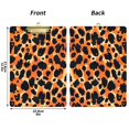 thumbnail image 3 of Plastic Clipboard Acrylic Hanging Clip Board with Gold Low Profile Office School Supplies 12.5x9 Orange Black Spots, 3 of 9