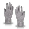 thumbnail image 7 of new men's warm gloves winter touch screen plus fleece gloves cold warm wool knitted gloves (navy), 7 of 7