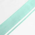 thumbnail image 3 of DNG Creations 4 Piece Two Tone Sheet Set 100% Egyptian Cotton, 800 Threads Count - 6 Inch Deep Pocket ( Solid White/Aqua Blue - Twin ), 3 of 4