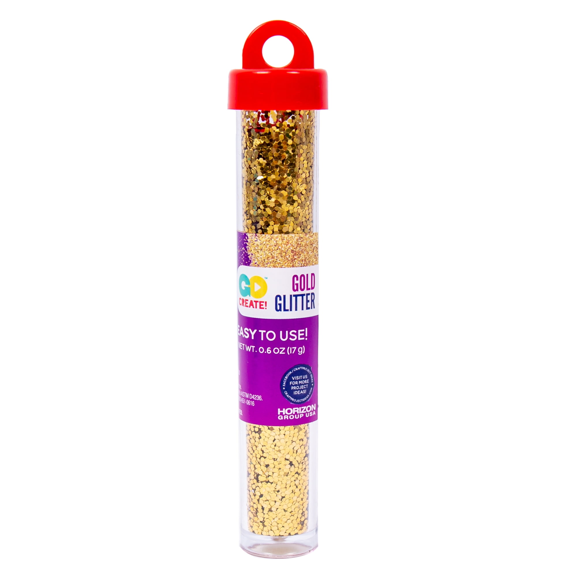 Horizon Group USA Gold Glitter Tube