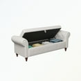 thumbnail image 5 of Tufted storage bench Beige, 5 of 5