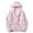 Pink-b, variant on LpwkSSA Men's Thermal Hooded Jacket Full Zip Cardigan Style Heavy Fleece Lined Thick Winter Hoodie Windproof Solid Color Outdoor Coat Black L
