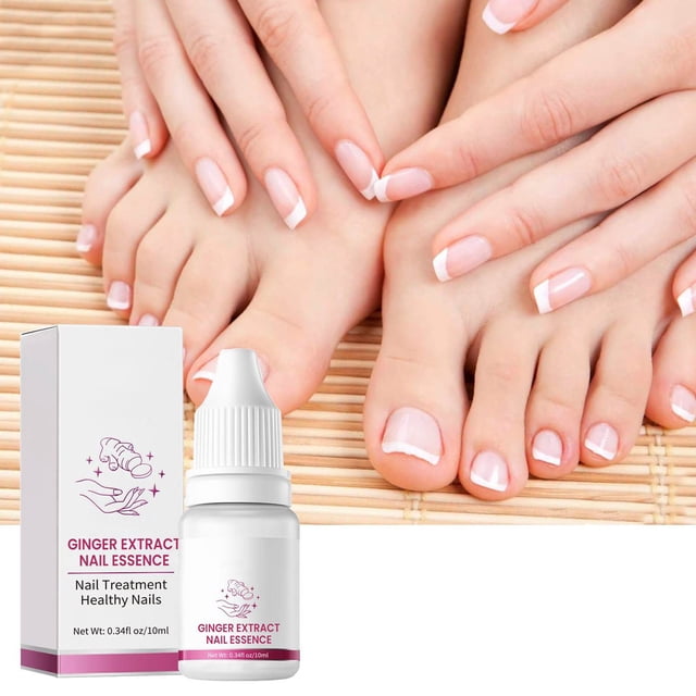 Pisexur Belleza Maquillaje Suero de jengibre para uñas, hidratante y exfoliante, 10 mlpara mujeres y hombres