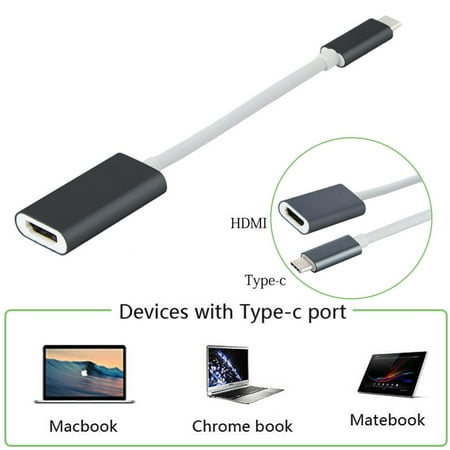 USB-C Type-C to HDMI HDTV Adapter Cable 4K For Samsung S9 S8 Note 8 Macbook