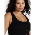 thumbnail image 4 of Terra & Sky Women’s Plus Faux Button Front Tank, Sizes 0X-4X, 4 of 5