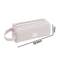 thumbnail image 2 of Pencil Bag Pen Case, Large Capacity Students Stationery Pouch Holder Desk Organizer with Double Zipper, 2 of 5