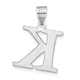 thumbnail image 3 of Auriga Fine Jewelry 14K White Gold Etched Letter K Initial Pendant for Women, 3 of 6
