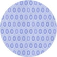 thumbnail image 1 of Ahgly Company Machine Washable Indoor Round Transitional Sky Blue Area Rugs, 5' Round, 1 of 7