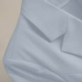 thumbnail image 5 of Gmluru Blazers For Women Blue Solid Color Lapel Button Elegant Suit Jacket Business Casual S-3XL, 5 of 6