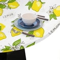 thumbnail image 6 of Round Fitted Tablecloth with Elastic, Watercolor Lemon Decor Round Tablecloths Wipeable Waterproof Table Cover Indoor Outdoor Circle Cover for Dining Kitchen Patio Camping Picnic, 40"-44", B-3, 6 of 6