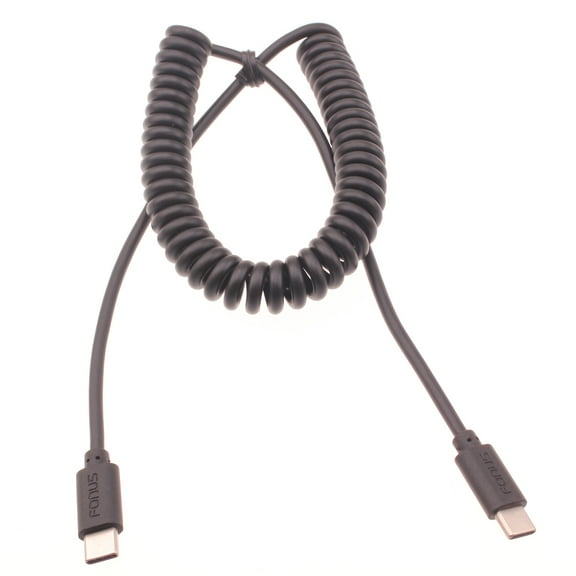 USB-C to TYPE-C Coiled Cable for Samsung Galaxy Z Fold4 Phone - Fast Charger Cord Power Wire N8M Compatible With Galaxy Z Fold4 Model