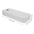 thumbnail image 2 of WASHWEPE 1Pcs Grey ABS Desk Organizer Plastic Drawer Storage Small for Office Supplies 11.8x3.6x1.4in, 2 of 8