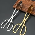 thumbnail image 5 of CSCHome Salad Tongs Premium Stainless Steel Kitchen Tongs Kitchen Utensils Buffet Tongs, Cake Tongs Bread Tongs for Bakery Cake Shop, 5 of 6