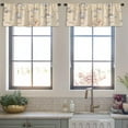 thumbnail image 3 of LALILO Kitchen Curtain Valance Baby Animals Nursery With Rod Pocket Window Curtain 52"x 18" Set of 2, 3 of 5