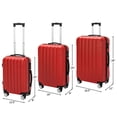 thumbnail image 6 of SYTHERS 3 Piece Luggage Set with Lock Spinner Wheels, Luggage Carry on Suitcase(20/24/28), Red, 6 of 6