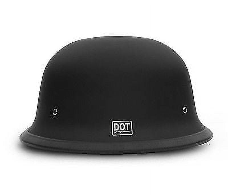 Daytona German Novelty Big German Dull Gloss Black Motorcycle Helmets