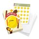thumbnail image 2 of Softball Design 2 Happy Birthday Invitations Tarjetas de invitación (25 cuentas) con sobres y pegatinas de sello Vinyl Girls Kids Party (25CT) Desert Cactus Ver descripción, 2 of 2