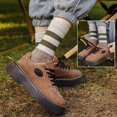 thumbnail image 4 of CoCoMangos Womens Mid-Calf Casual Striped Retro Socks Crew Running Cotton Warm Sock Size5-9, 4 of 8