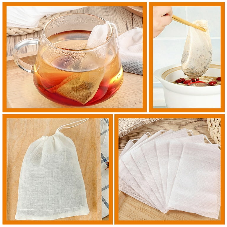 25pcs Cooking Cheesecloth Bags Straining Bags Reusable Drawstring Soup Bags  Soup Socks