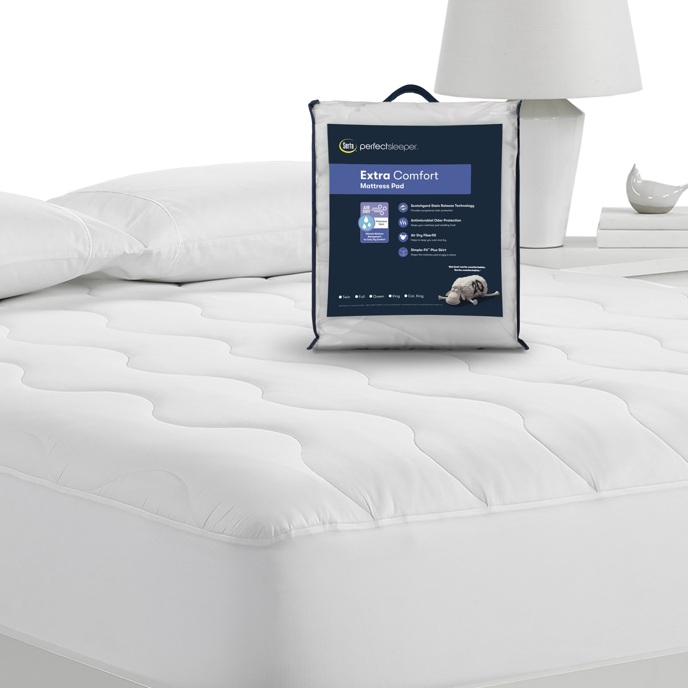 Serta Air Dry Extra Comfort Mattress Pad, Full