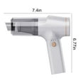 thumbnail image 3 of Dvkptbk Vacuum Cleaner Car Vacuum Cleaner, Powerful Suction Rechargeable Strong Wireless Handheld Vacuum, Long-Lasting Battery Lightweight Vacuum Cleaner Home Essentials, 3 of 8