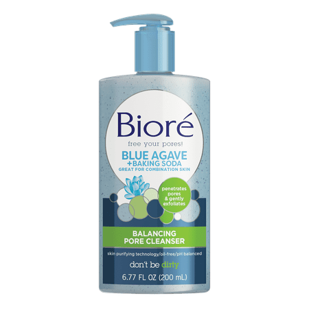 Biore Baking Soda Pore Cleanser for Combination Skin (6.77 (Best Anti Aging Cleanser For Combination Skin)