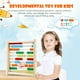thumbnail image 4 of Ábaco de cuentas de madera para niños pequeños con 100 cuentas para contar, marco de números, ábaco, juguete de aprendizaje de matemáticas, regalo, 4 of 5