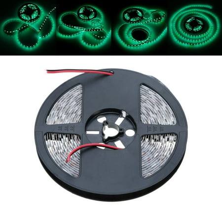 12v Track Head Round Light LED Green Strip Light SMD 5050 Flexible Light 60LEDs/m 5m/lot 12V for Bar Hotel Restaurant ()