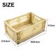 thumbnail image 3 of Caja de almacenamiento, caja plegable plegable para artículos diversos, organizador de juguetes, solución fácil para organizar el hogar, caja de almacenamiento eficiente para juguetes, amarillo, 3 of 8