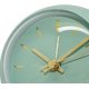 thumbnail image 5 of Reloj despertador de escritorio con batería, reloj analógico ligero y silencioso, sin garrapatas, para dormitorio, oficina, 1 paquete, verde, 5 of 5