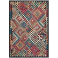 thumbnail image 2 of SAFAVIEH Journey Summer Tribal Machine Washable Area Rug, Charcoal/Red, 7'9" x 10', 2 of 13