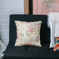 thumbnail image 4 of Throw Pillow Cover Pink Rose Vintage Floral Home Decor Pillowcase for Sofa 18x18 Inches, 4 of 6
