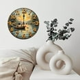 thumbnail image 6 of Sunset Fishing Lake Scene Wall Clock 10-Inch Silent Wooden Wall Clock, Battery Operated (AA Batteries Not Included), Artistic Home Decor, 6 of 7