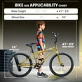 thumbnail image 6 of Akaber 24 Inch Bike, BMX Bikes for 6-14, Bike with 4 Pegs, High-Carbon Steel BMX Frame, 360° Handlebar Rotation, 6 of 7
