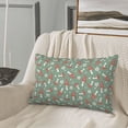 thumbnail image 5 of Picia Retro Hippie Groovy Mushroom Pattern Plush Pillow Case – Soft and Cozy Cushion Cover, Hypoallergenic Throw Pillow Case for Home Decor-14"x20", 5 of 6