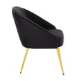 thumbnail image 2 of Lumisource Shiraz Contemporary Chair With Gold Metal Finish CH-SHIRAZ AUVBK, 2 of 7