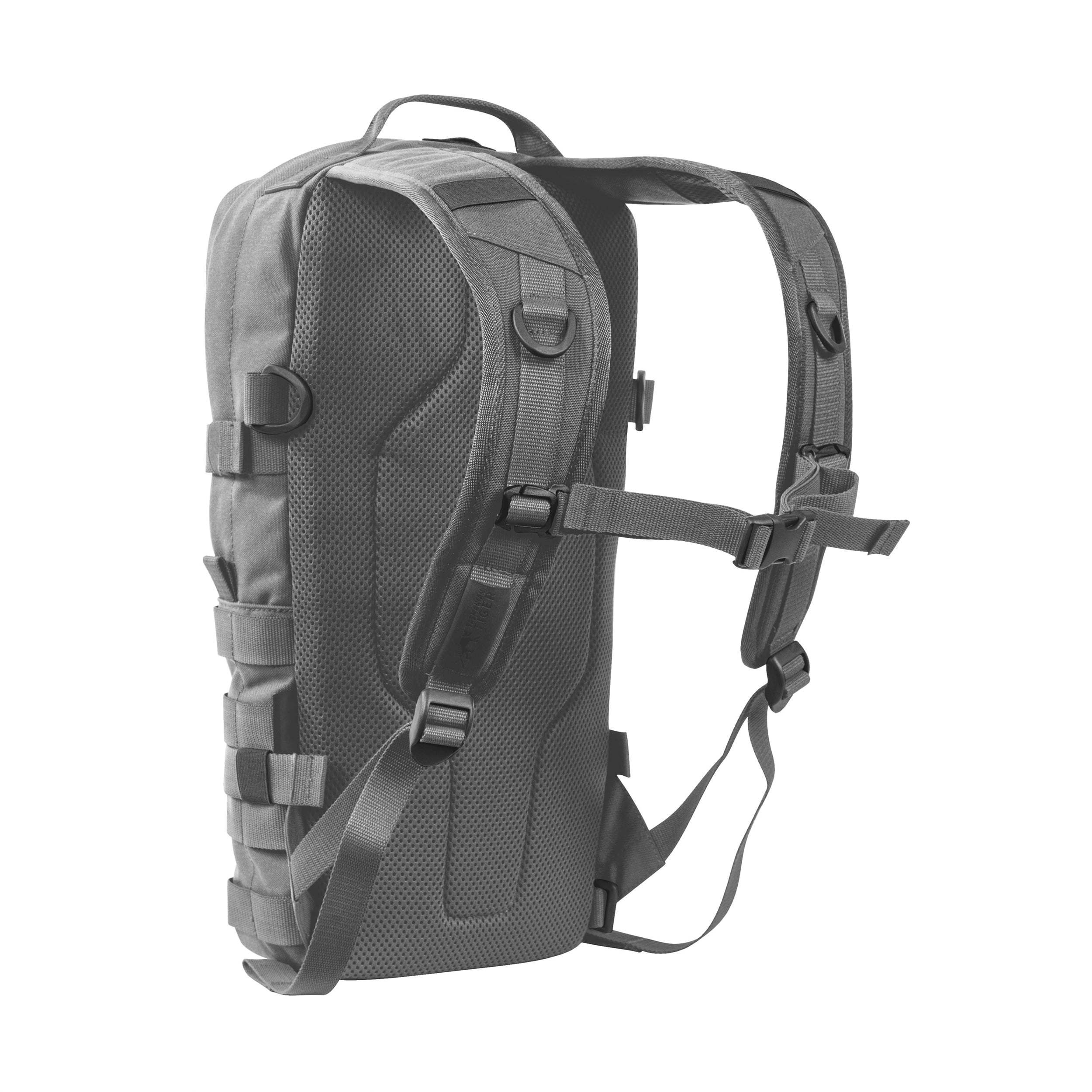 Tasmanian Tiger Essential Pack Mk II, Compact 9L Daypack with MOLLE System, YKK Zippers, Hydration Compatible, Carbon