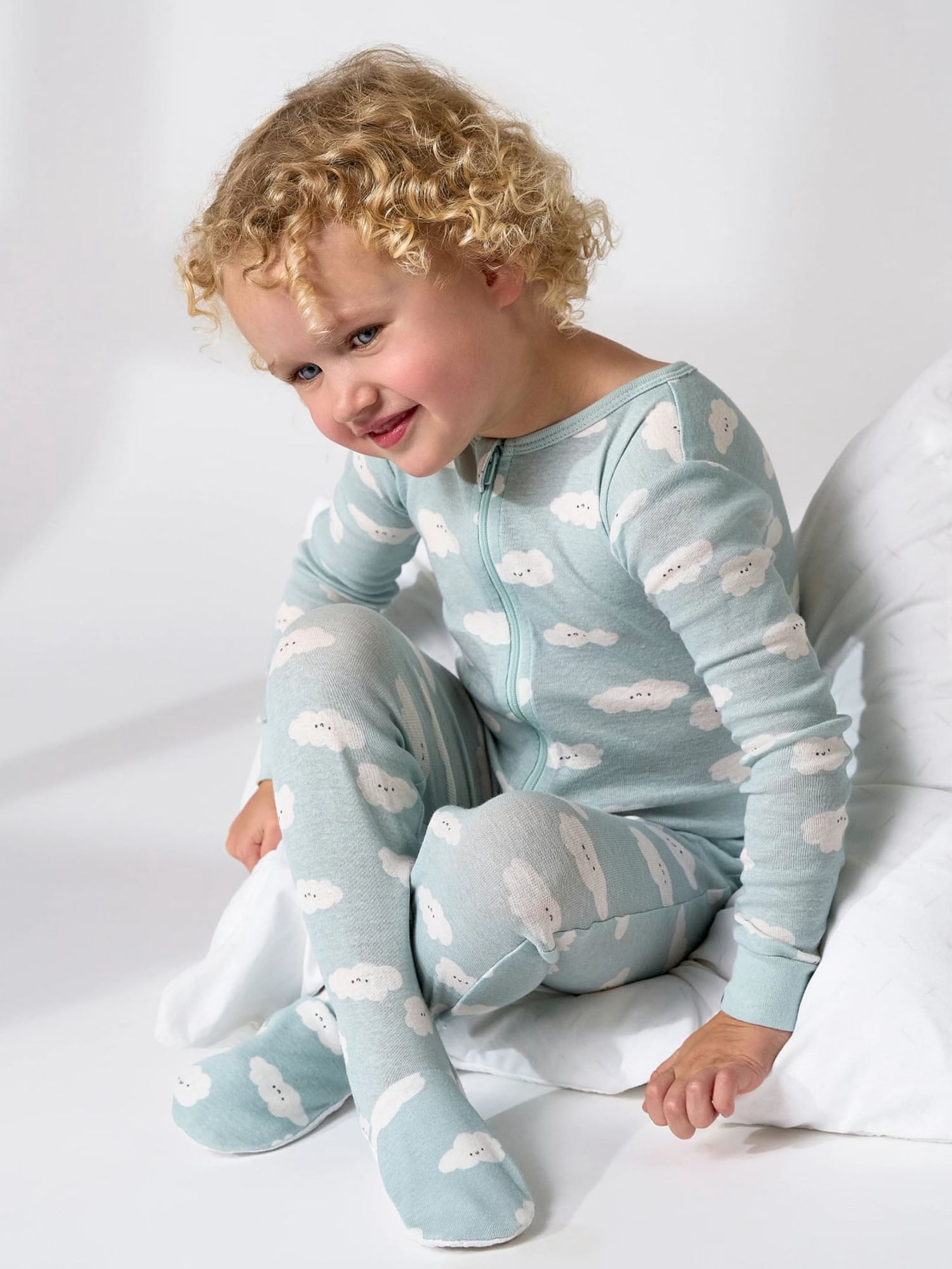 Gerber Baby and Toddler Neutral 2-Way Zipper Footed Unionsuits, 4-Pack, 0/3 Months - 5T