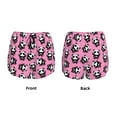 thumbnail image 3 of Daiia Cute Panda Pattern Women's 2 in 1 Running Shorts - Lightweight Athletic Workout Gym Yoga Shorts Liner with Phone Pockets-XX-Large, 3 of 7