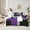 Purple, variant on Manfei Modern Abstract Bedding Comforter Set 7-Piece, Minimalism Plaid King Bedding Sets, Black Gray White Red Bed Sheets, Microfiber Bedroom Decor
